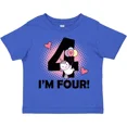 thumbnail image 1 of 4Th Birthday Unicorn 4 Year Old Girl Toddler T-Shirt Im Four Balloon Baby Clothing, Cute Baby Shirt, TODDLER SHORT SLEEVE TEE BELLA CANVAS 3001T, 1 of 3