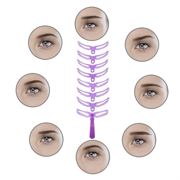 4Th Gen Eyebrow Stencil Kit, 1 Setkit Templat Shaping Eyebrow Stencil Styles Stencil Eyebrow Diy 8 Grooming Shapes Beauty Tools, Easter Mother'S Day Gift Makeup Organizers