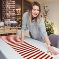 thumbnail image 1 of 4Th of July America Stars Stripes Table Runner, Red Blue White American Independence Memorial Day Kitchen Table Decor, USA Home Decoration Party Supply 13 X 35 Inch, 1 of 1