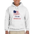 thumbnail image 1 of 4Th July Crayon Flag Hoodie Men -Image by Shutterstock, Male Medium, 1 of 4