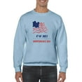 thumbnail image 1 of 4Th July Crayon Flag Sweatshirt Men -Image by Shutterstock, Male 3X-Large, 1 of 4