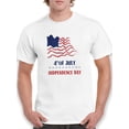 thumbnail image 1 of 4Th July Crayon Flag T-Shirt Men -Image by Shutterstock, Male 5X-Large, 1 of 4