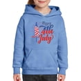 thumbnail image 1 of 4Th July Flag Fireworks Hoodie Juniors -Image by Shutterstock,  x-Large, 1 of 4