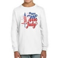 thumbnail image 1 of 4Th July Flag Fireworks Long Sleeve Toddler -Image by Shutterstock,  4 Toddler, 1 of 4