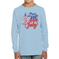 thumbnail image 1 of 4Th July Flag Fireworks Long Sleeve Toddler -Image by Shutterstock,  5 Toddler, 1 of 4