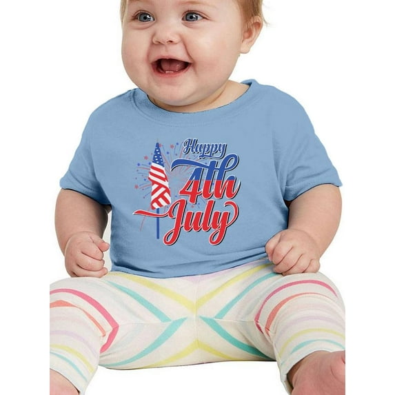 4Th July Flag Fireworks T-Shirt Infant -Image by Shutterstock, 18 Months