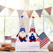4Th of July Gnomes Djunllk Independence Day Patriotic Gnomes Toys Handmade Home Decor Stars&Stripes Flag Print for Home Office, 4Th of July Decor Memorial Day Gift