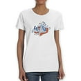 thumbnail image 1 of 4Th July Hand Drawn Text T-Shirt Women -Image by Shutterstock, Female 5X-Large, 1 of 4