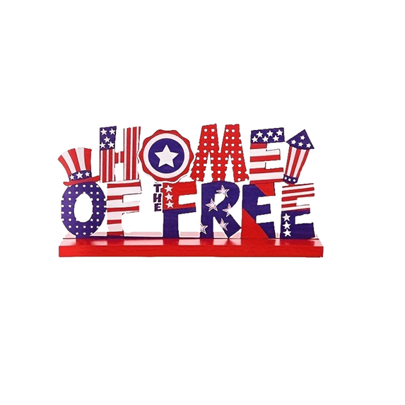 4Th of July Home Decor, Holiday Party Decorations, Wooden Centerpiece ...