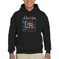 thumbnail image 1 of 4Th July Independence Day Banner Hoodie Men -Image by Shutterstock, Male 3X-Large, 1 of 4