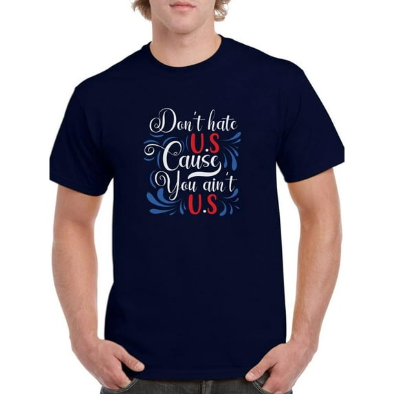 4Th July Independence Day Banner T-Shirt Men -Image by Shutterstock, Male XX-Large