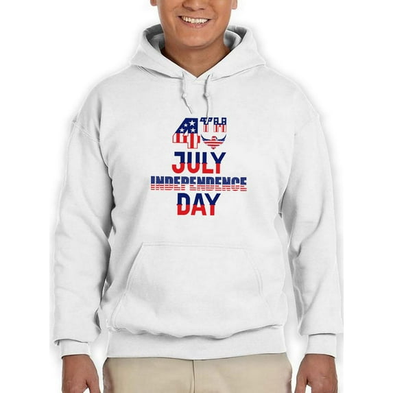 4Th July Independence Day. Hoodie Men -Image by Shutterstock, Male Small