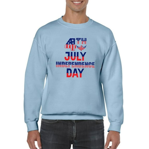 4Th July Independence Day. Sweatshirt Men -Image by Shutterstock, Male 3X-Large