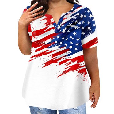 VILOVE American Flag Shirt Tops Women 4th Of July Nigeria