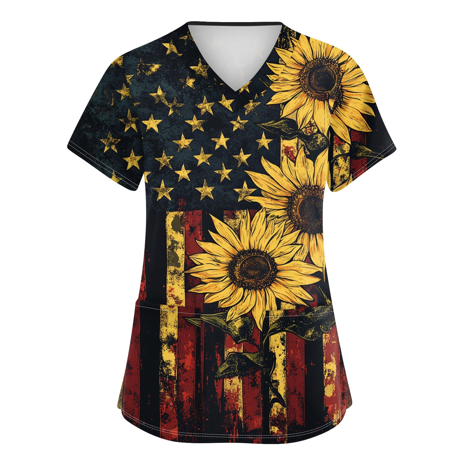 Kids 4th Of July Shirt - American Flag Patriotic Tee For Toddler Boys & Girls Independence Day