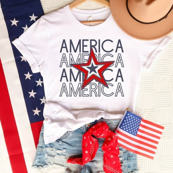 4Th July Shirt Womens America 4Th Of July Shirt Fourth Of July Shirt Cute Memorial Day Patriotic Shirt Womens Usa 4Th Of July Shirt