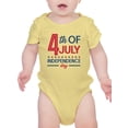 thumbnail image 1 of 4Th July Stars Banner Bodysuit Infant -Image by Shutterstock,  Newborn, 1 of 4