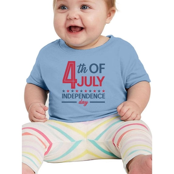 4Th July Stars Banner T-Shirt Infant -Image by Shutterstock, 12 Months
