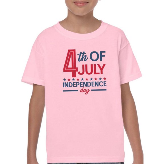 4Th July Stars Banner T-Shirt Juniors -Image by Shutterstock,  Medium
