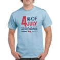 thumbnail image 1 of 4Th July Stars Banner T-Shirt Men -Image by Shutterstock, Male Small, 1 of 4