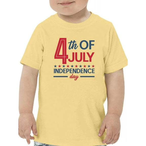 4Th July Stars Banner T-Shirt Toddler -Image by Shutterstock,  4 Toddler