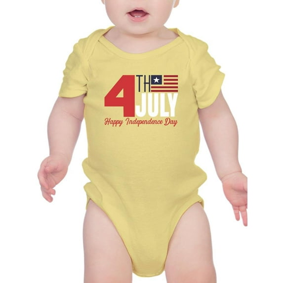 4Th July Stripes Flag Bodysuit Infant -Image by Shutterstock, 18 Months