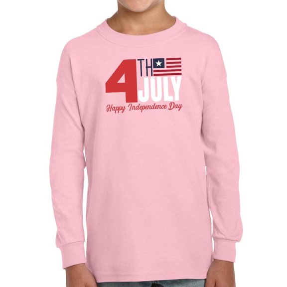 4Th July Stripes Flag Long Sleeve Toddler -Image by Shutterstock,  5 Toddler