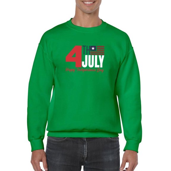 4Th July Stripes Flag Sweatshirt Men -Image by Shutterstock, Male 4X-Large
