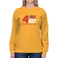 thumbnail image 1 of 4Th July Stripes Flag Sweatshirt Women -Image by Shutterstock, Female Small, 1 of 4