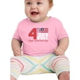 thumbnail image 1 of 4Th July Stripes Flag T-Shirt Infant -Image by Shutterstock,  12 Months, 1 of 4