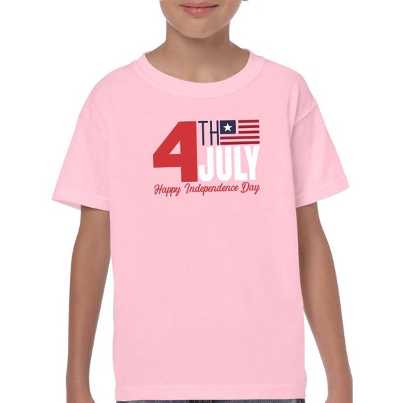 4Th July Stripes Flag T-Shirt Juniors -Image by Shutterstock,  Medium