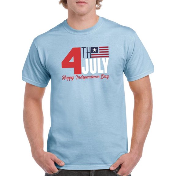 4Th July Stripes Flag T-Shirt Men -Image by Shutterstock, Male x-Large