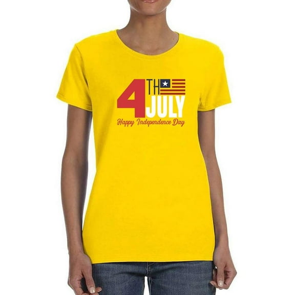 4Th July Stripes Flag T-Shirt Women -Image by Shutterstock, Female XX-Large