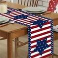 thumbnail image 1 of 4Th of July Table Runner, Polyester Red White Blue Star Stripe Print with Waterproof design, Dining Table Cover Waterproof for Table decorations for Dining Room, indoor Outdoor, 1 of 3