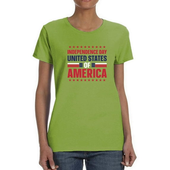 4Th July United States T-Shirt Women -Image by Shutterstock, Female Small