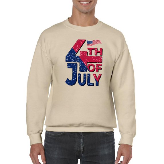 4Th July Usa Independence Day Sweatshirt Men -Image by Shutterstock, Male Large