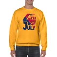 thumbnail image 1 of 4Th July Usa Independence Day Sweatshirt Men -Image by Shutterstock, Male Medium, 1 of 4