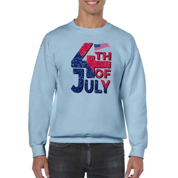 4Th July Usa Independence Day Sweatshirt Men -Image by Shutterstock, Male x-Large