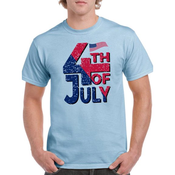 4Th July Usa Independence Day T-Shirt Men -Image by Shutterstock, Male 3X-Large