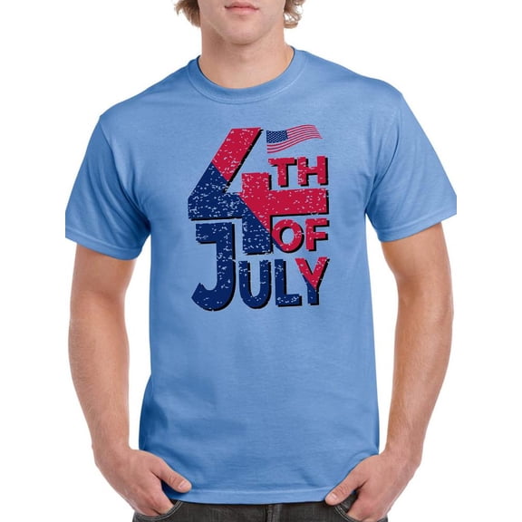 4Th July Usa Independence Day T-Shirt Men -Image by Shutterstock, Male Large