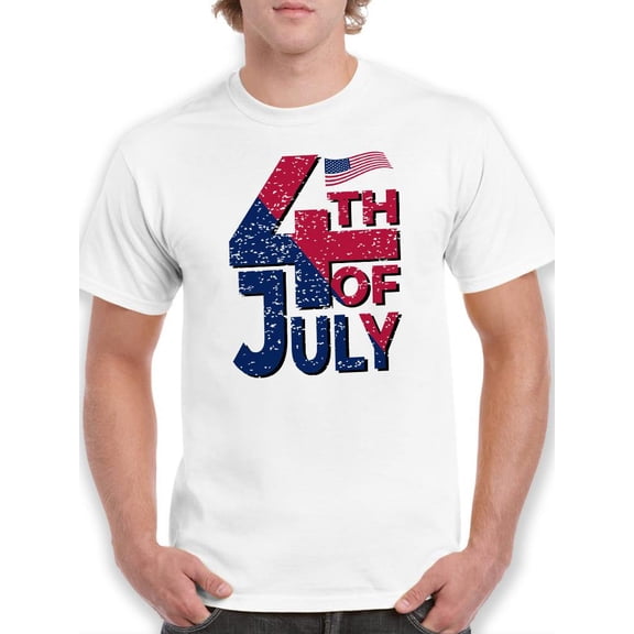 4Th July Usa Independence Day T-Shirt Men -Image by Shutterstock, Male Large