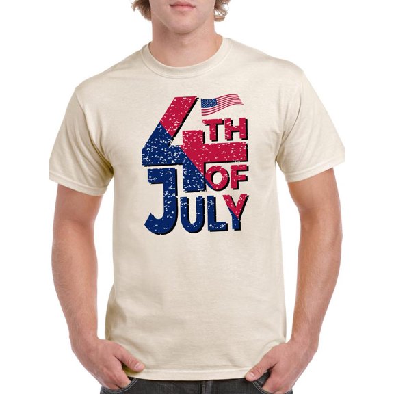4Th July Usa Independence Day T-Shirt Men -Image by Shutterstock, Male Small