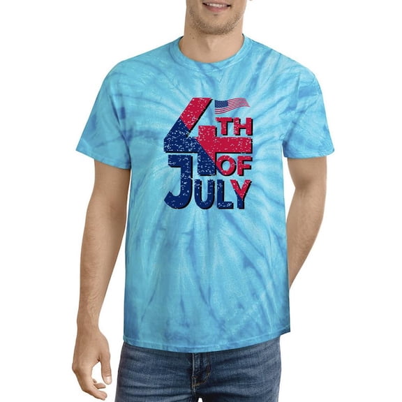 4Th July Usa Independence Day Tie Dye Cyclone Men -Image by Shutterstock, Male XX-Large