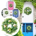 thumbnail image 1 of 4Th Of July Wreaths For Front Door Green Decoration Decoration 16 Walls Inch Wreath Porch Floral Artificial Party Indoor Plants Summer Front Decorations Window Outdoor Doors Spring Spring Wreath, Moth, 1 of 9