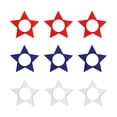 thumbnail image 1 of 4Th of July decorations, Patriotic decor, 3 in Star Napkin Rings, 9 Pcs, Red White and Blue decorations, Blue decorations, Party Table decorations, Blue and White decor, 3 Set, 1 of 6