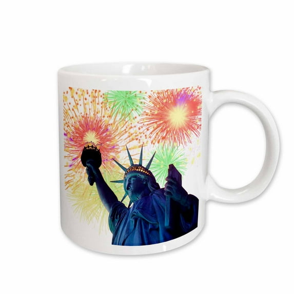 3drose, 4th of July, 11oz Mug