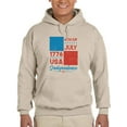 thumbnail image 1 of 4Th Of July 1776 Hoodie Men -Image by Shutterstock, Male 3X-Large, 1 of 4
