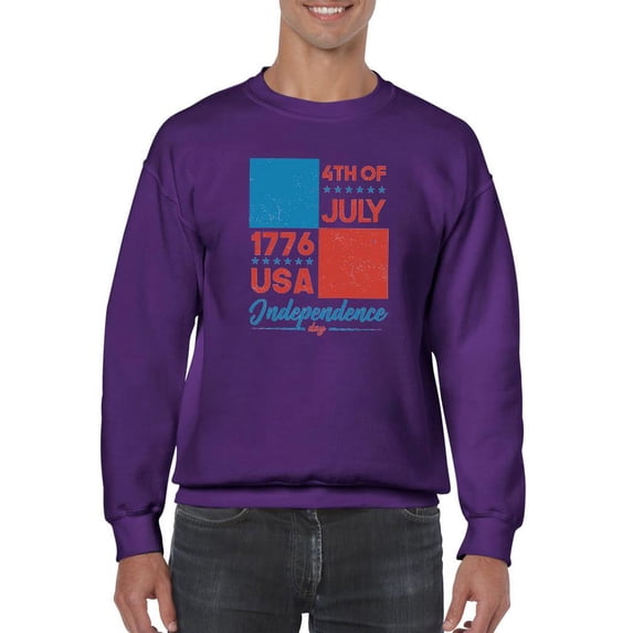 4Th Of July 1776 Sweatshirt Men -Image by Shutterstock, Male Large