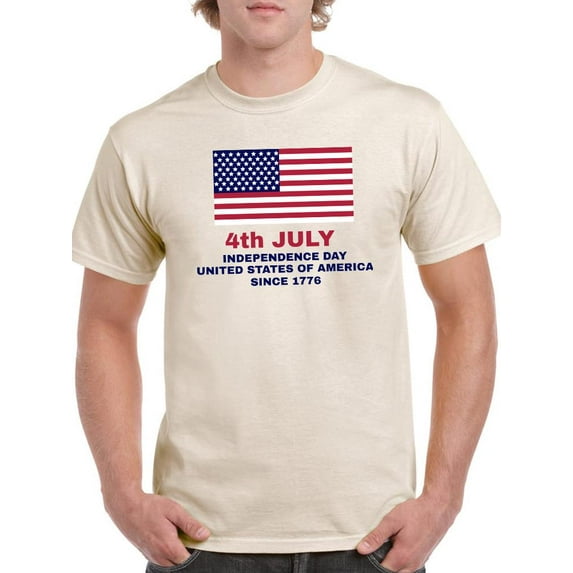 4Th Of July 1776. T-Shirt Men -Image by Shutterstock, Male Large