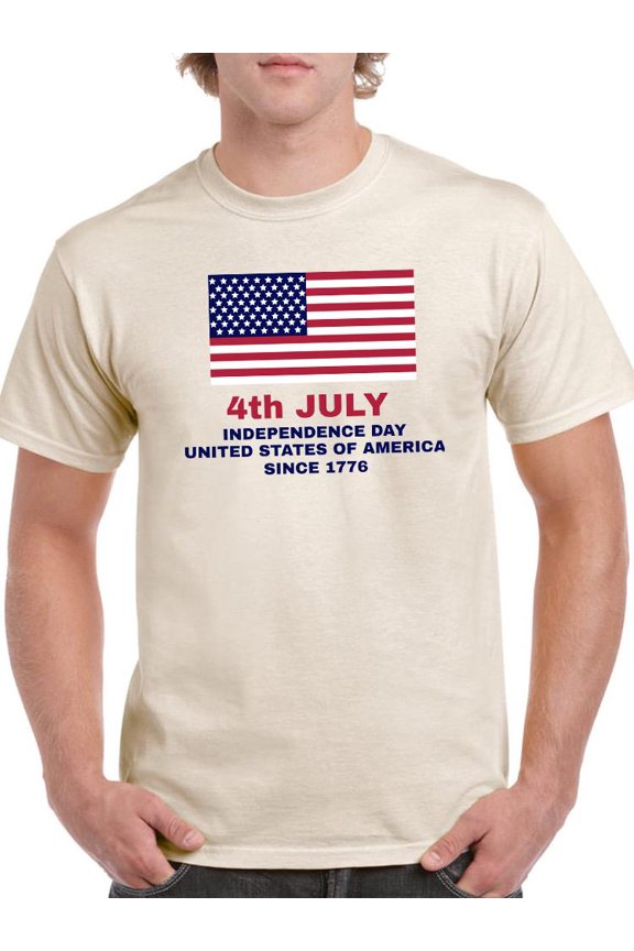 4Th Of July 1776. T-Shirt Men -Image by Shutterstock, Male Medium